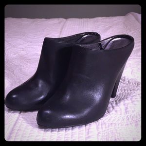 Gap leather slip-on heel booties